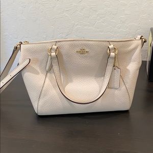 Coach white crossbody